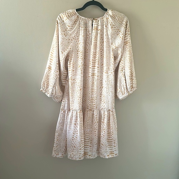 Emily McCarthy Women’s Dallas Dress Animal Print Sz Small Relaxed Shabby Chic - Picture 2 of 11